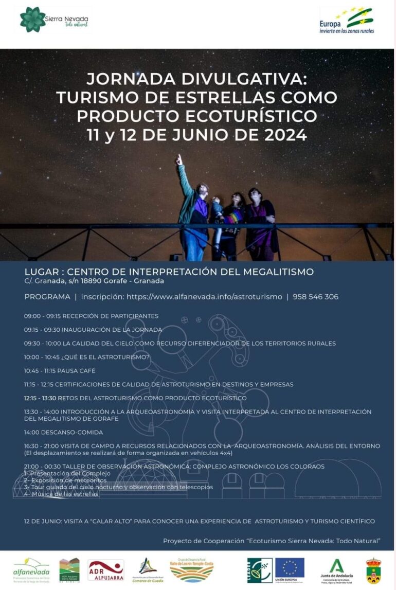 JORNADA DIVULGATIVA: TURISMO DE ESTRELLAS COMO PRODUCTO ECOTURÍSTICO